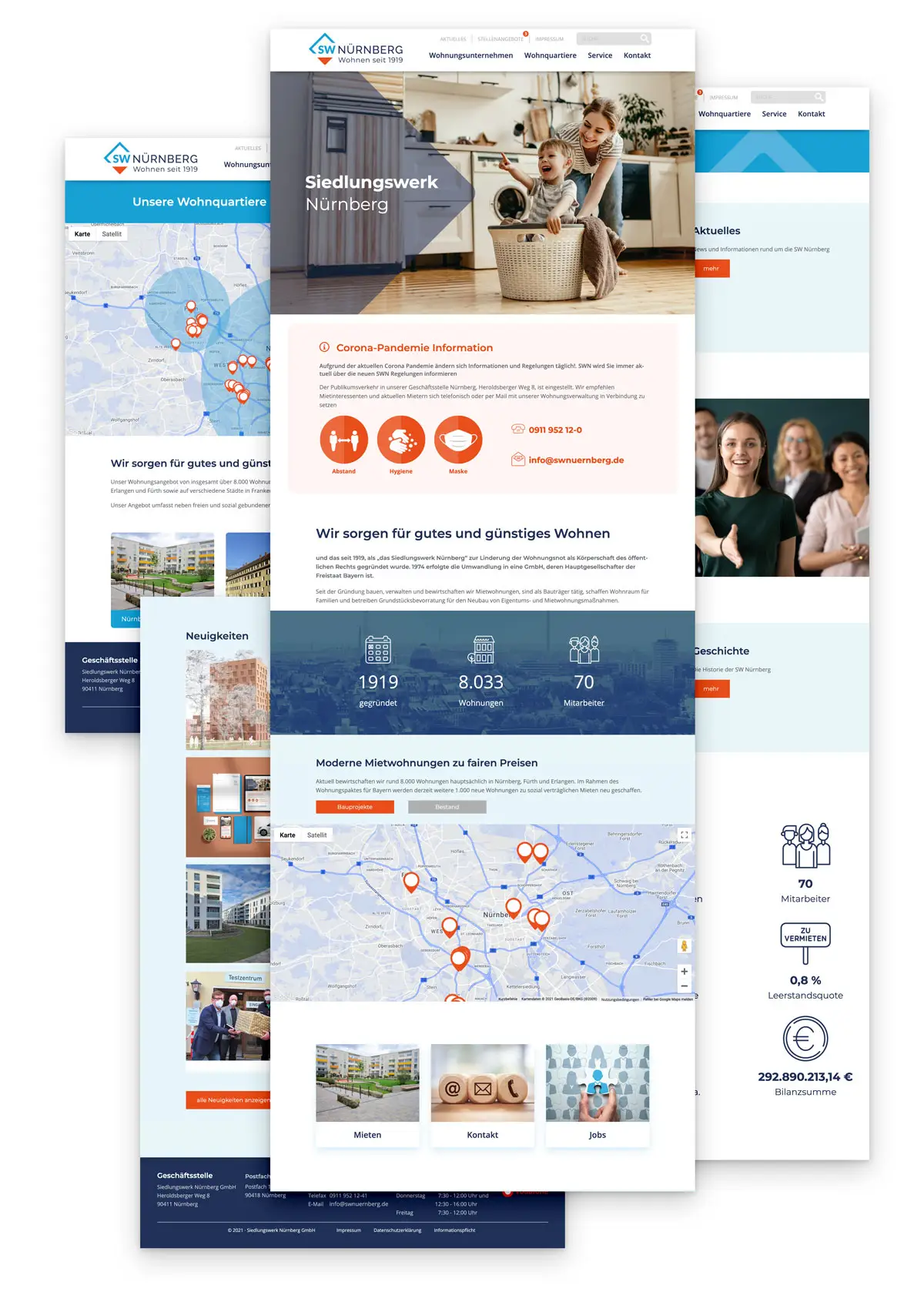 SW Nürnberg Websites 