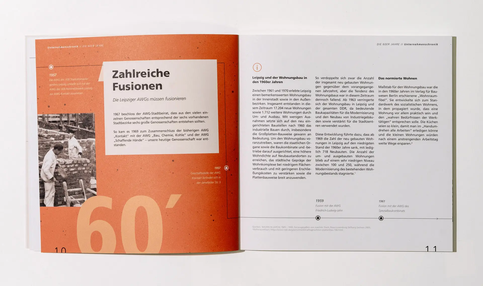 Innenseiten der WBG Kontakt Chronik